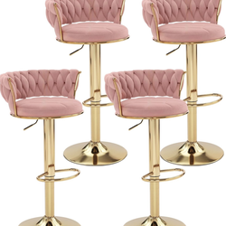 Brand new pink and Gold barstools