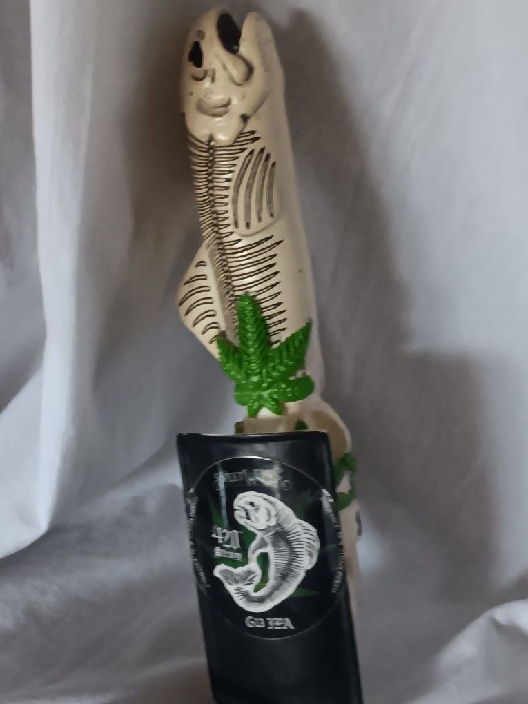 Sweetwater 420 IPA Fish Skeleton Beer Tap Handle