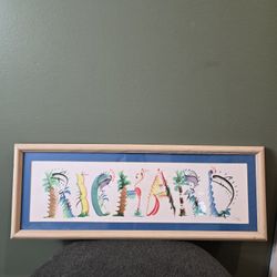 Richard Hand Painted Art with Frame