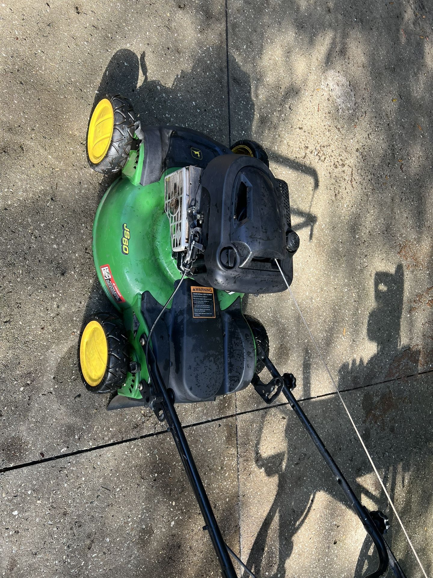 John Deere Push Mower With Bagger
