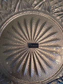 Glass Dublin Plates (9 Piece)