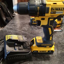 New DeWalt 20v max brushless drill/battery and charger included