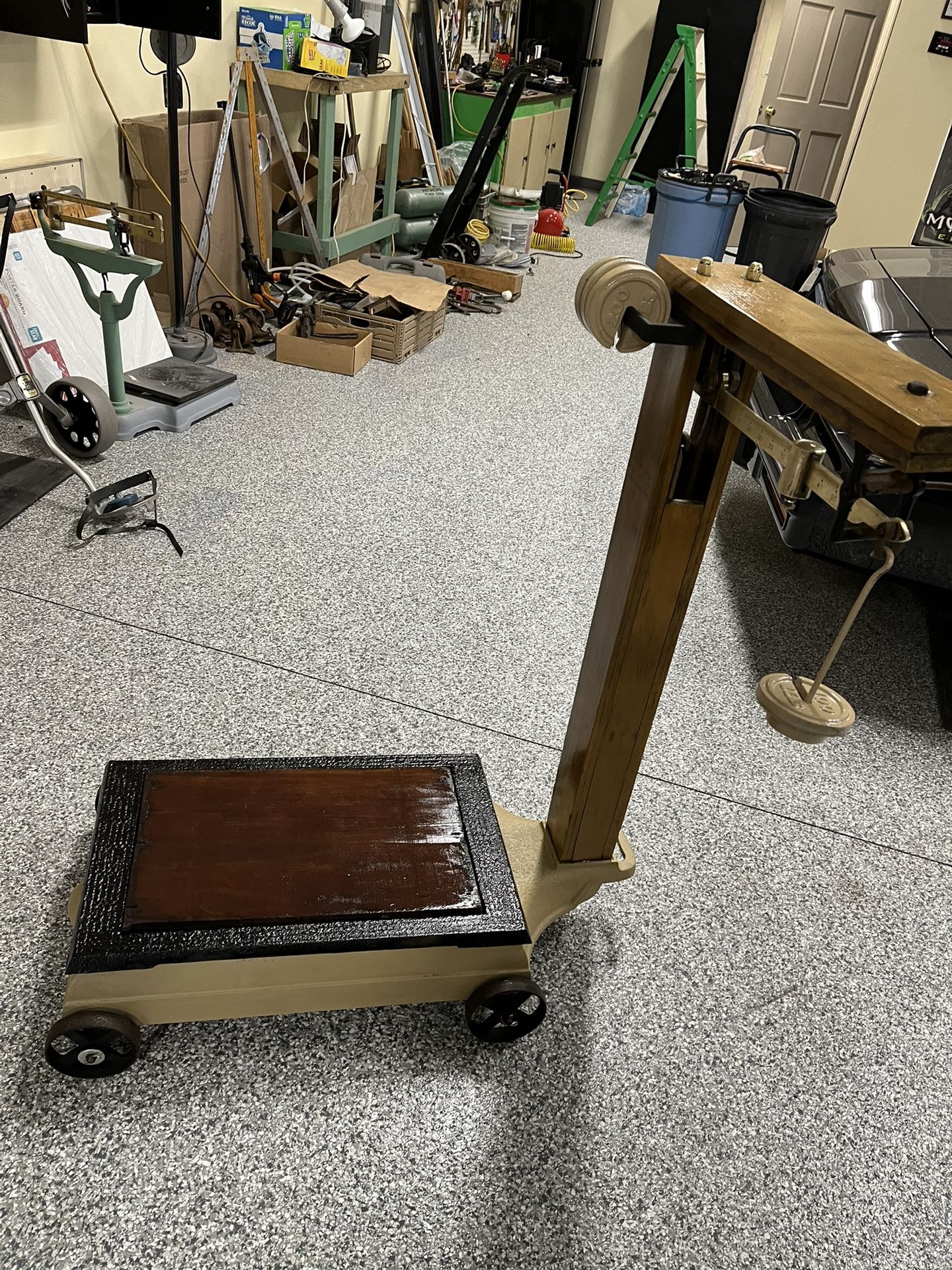 A Completely Refinished Platform Scale