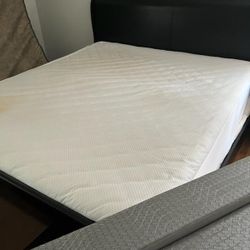 King Matress, Box Springs And Headboard