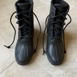 SPERRY  Saltwater Heel Rain boots in Black Size 7 / 7.5