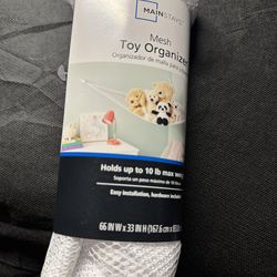 White Mesh Toy Organizer