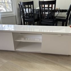 White TV Stand Modern