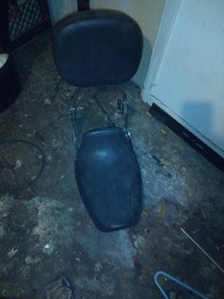 Harley Davidson sissy bar and rear seat