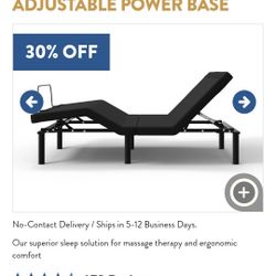 Queen Size Adjustable Bed Frame, Brand New 