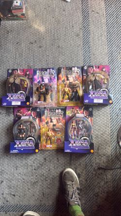 Hercules and Xena figures unopened 10$ each