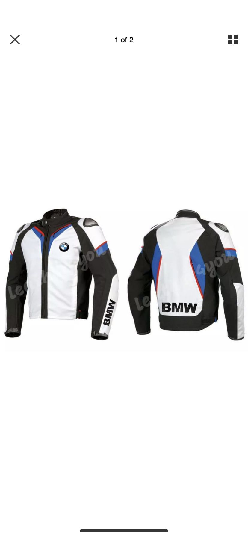 BMW Leather motorcycle riding jacket size Large/44