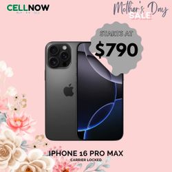 iPhone 16 Pro Max Carrier Locked Starting At 790$ 