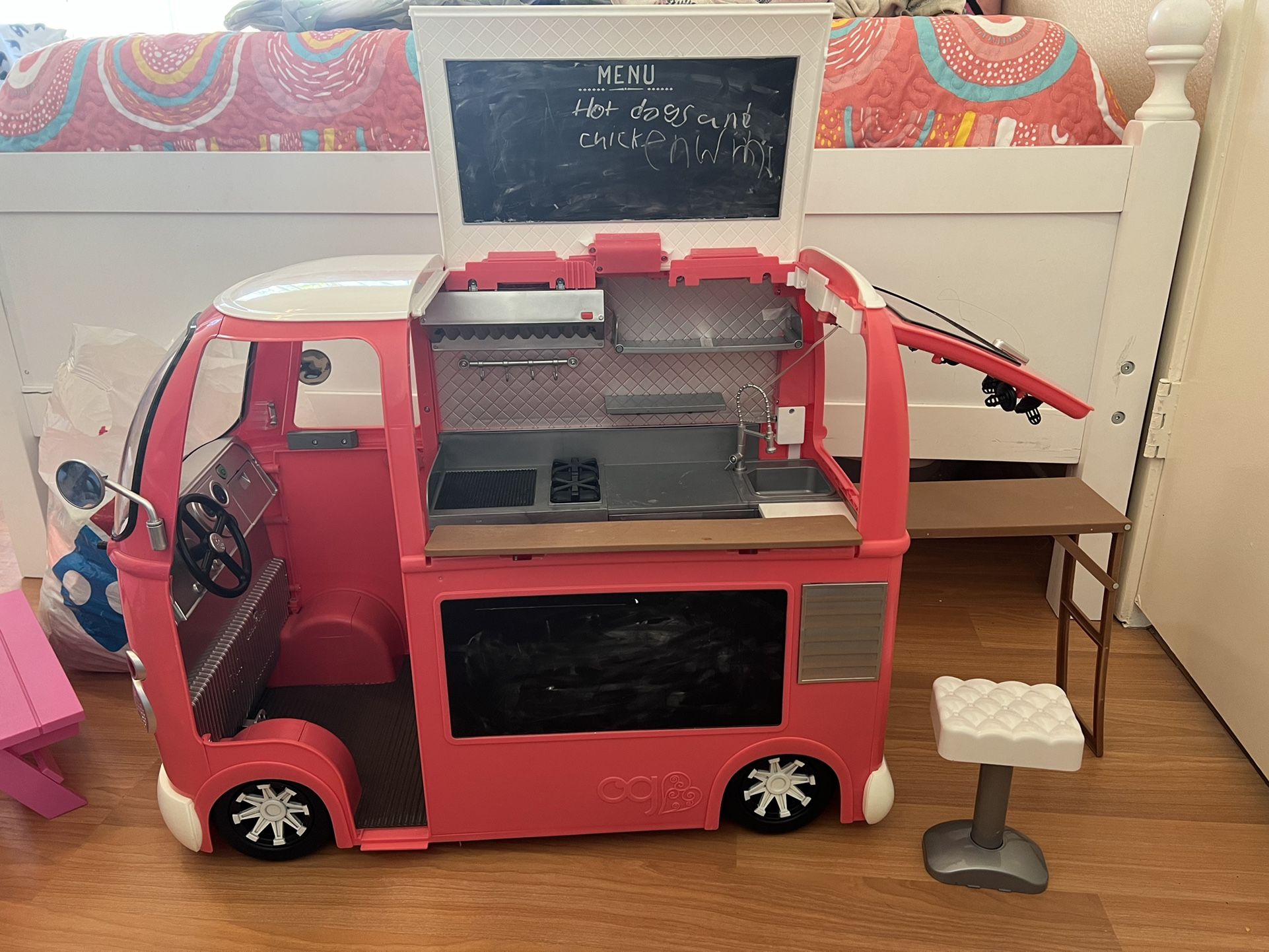 American Girl Food Truck And Doll 