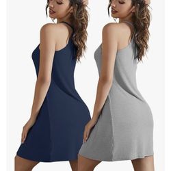 Difficort 2 Pack Women’s Night Gown/Dress