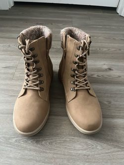 Laceup Sweater Ankle Boots