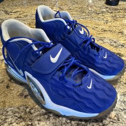 Rare DEADSTOCK Barry Sanders Nike Zoom Turf Football Shoes Detroit Lion S 11 - Hyper Blue 