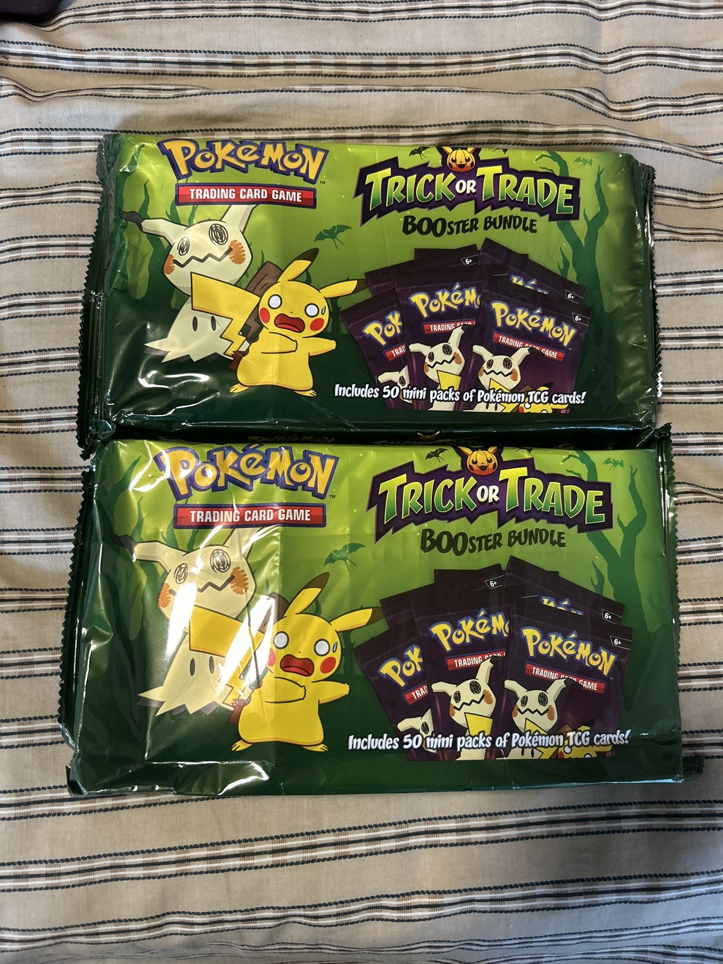 Pokemon Halloween Trick Or Trade Cards (50 Packs In Each!)