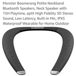 New Monster Boomerang
Bluetooth Speakers !!