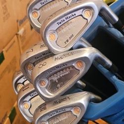 HONMA TWIN MARKS TM-202 Golf Irons 5-11  SW Steel Shafts Stiff Flex  Golf Pride Grips