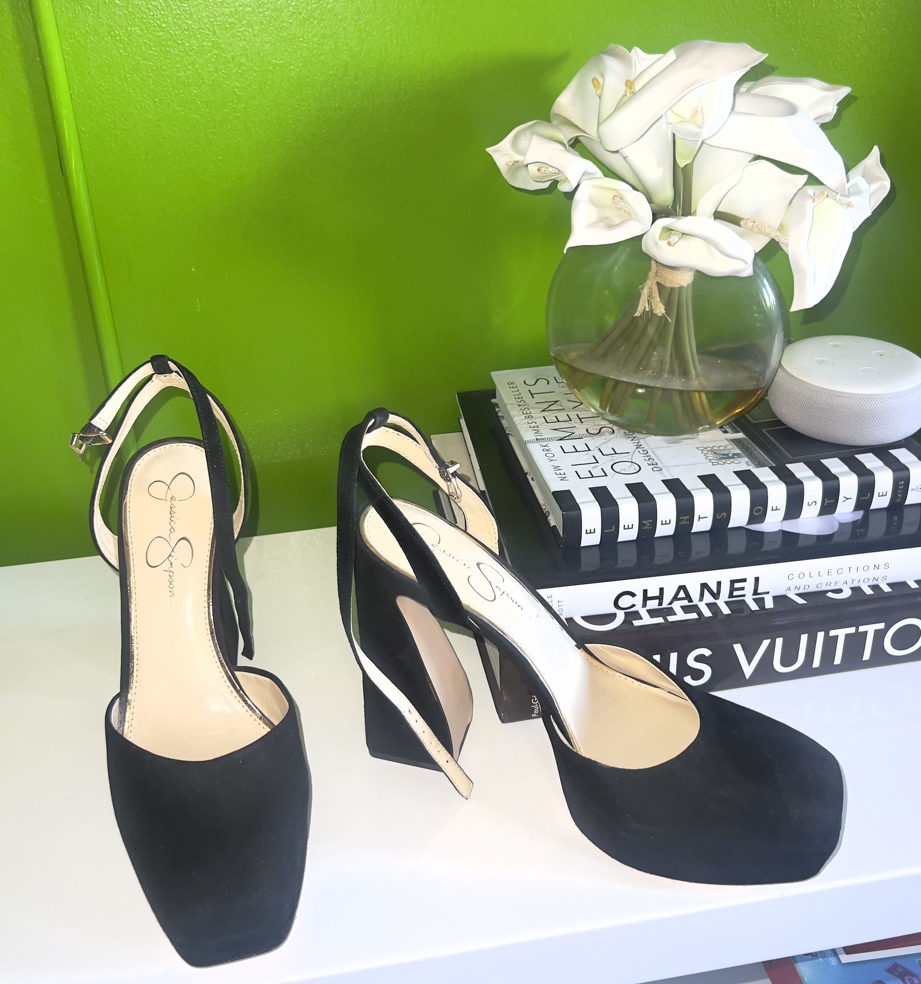 Jessica Simpson Suede Platform Heels