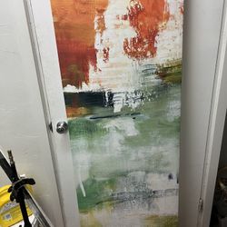 Large Embellished Art Canvas