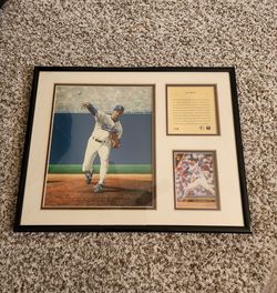 Orel Hershiser The Hurler Framed Dodgers