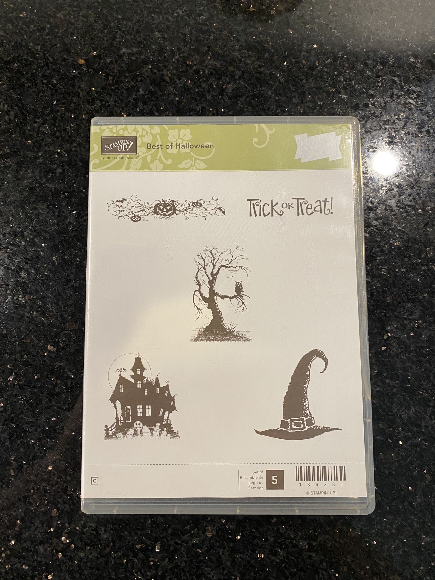 Stampin Up! BEST OF HALLOWEEN Stamp NEW Haunted House Tree Witch Hat Trick/Treat