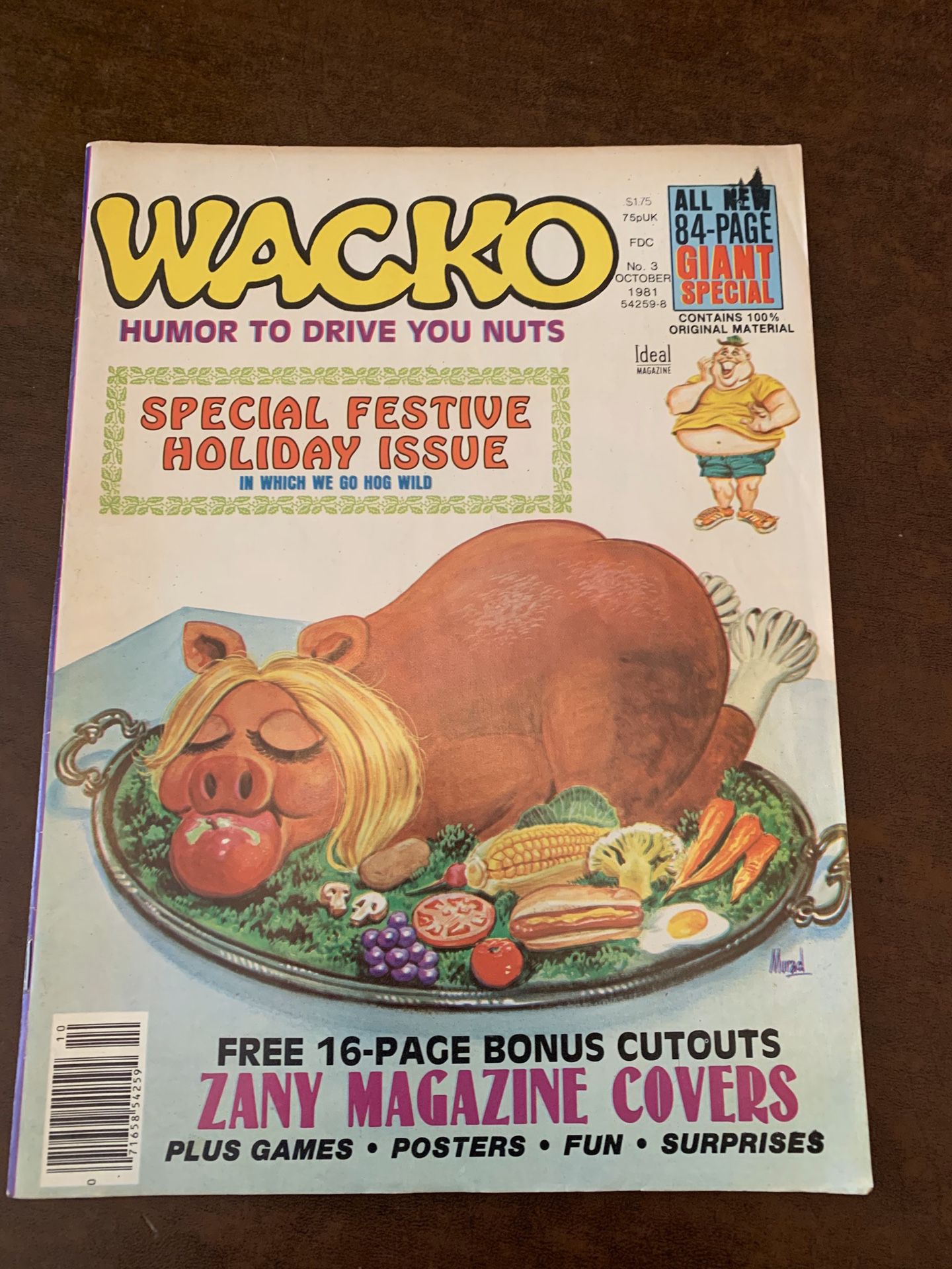Rare “Wacko” Magazine Comic Book - 1980s