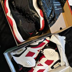 Jordan Bred 11 & Carmine 6 