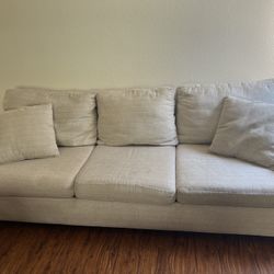COUCH & LOVESEAT set Beige/offwhite 
