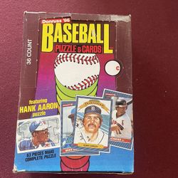 1986 Donruss Wax Box — 36 Packs