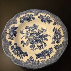 Johnson Bros Asaitic Pheasants Blue 8"