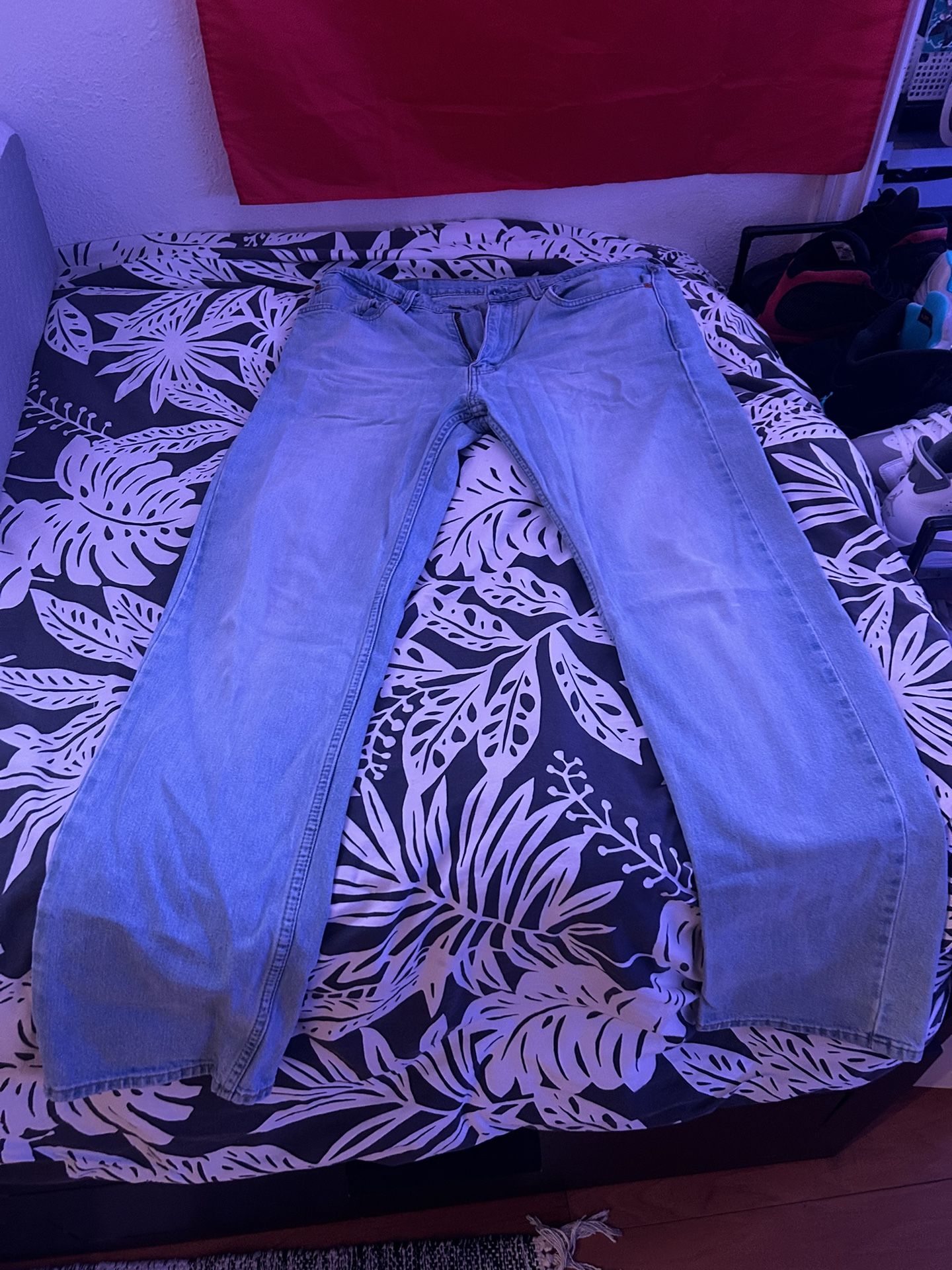 Levis 505 34x34 Lightwashed Jeans