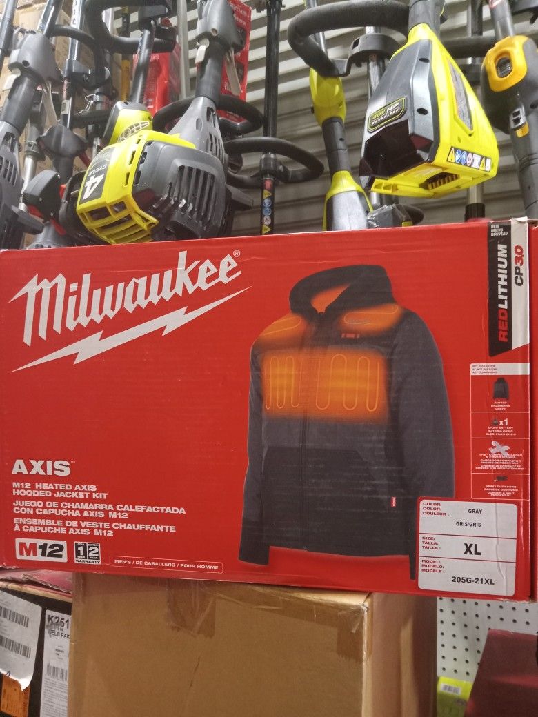 Milwaukee M12 Heated Axis Hooded Jacket ,Size XL . Vest Only (No Battery And Charger Not Included)