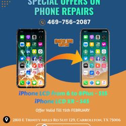 Offers On iPhone LCD Repair Is Still On Ends On 15th February 