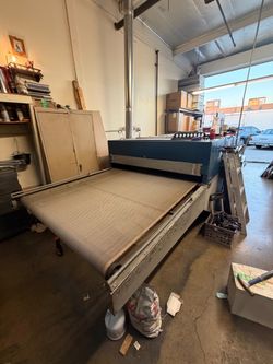 Gas dryer for screen printing