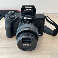 Canon EOS M50 Mark II Mirrorless Digital Camera with 15-45mm Lens
