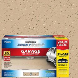 240oz Tan Epoxy kit For 2.5 Car Garage