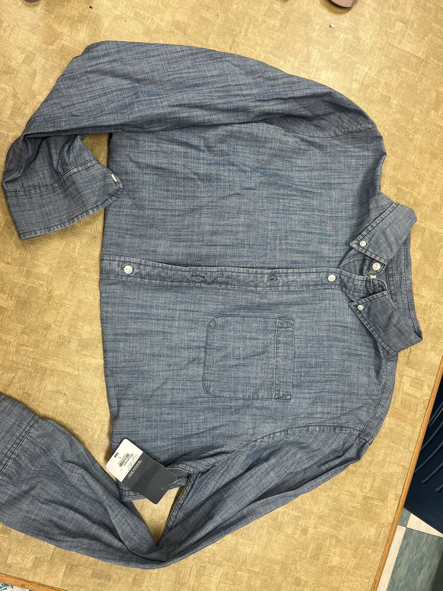 Arizona Men’s Denim Button Up Shirt
