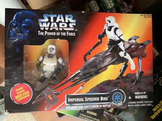 Star Wars Power of the force Imperial Speeder bike