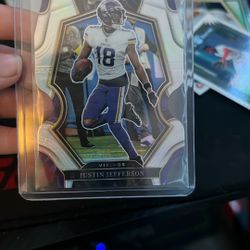 Justin Jefferson Prizm Football Card Select