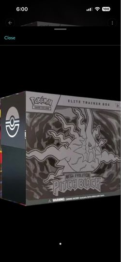 Pokémon Mega Evolution Pitch Black Elite Trainer Box