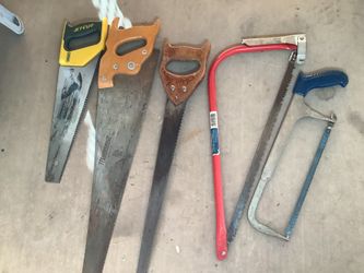 VARIETY OF HAND SAWS IN GREAT CONDITION.          $20 OBO