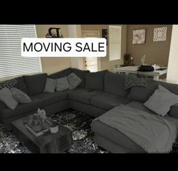Gray Sectional Couch Sofa