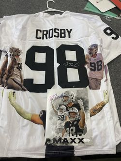 Maxx Crosby Autographed Las Vegas Raiders Black Nike Game Jersey- Beck –  The Jersey Source