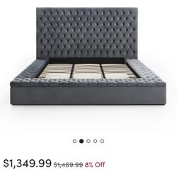 Queen Size Bed With Storage Mattress  Included 