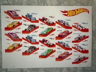 Hot Wheels Forever Stamp Sheet