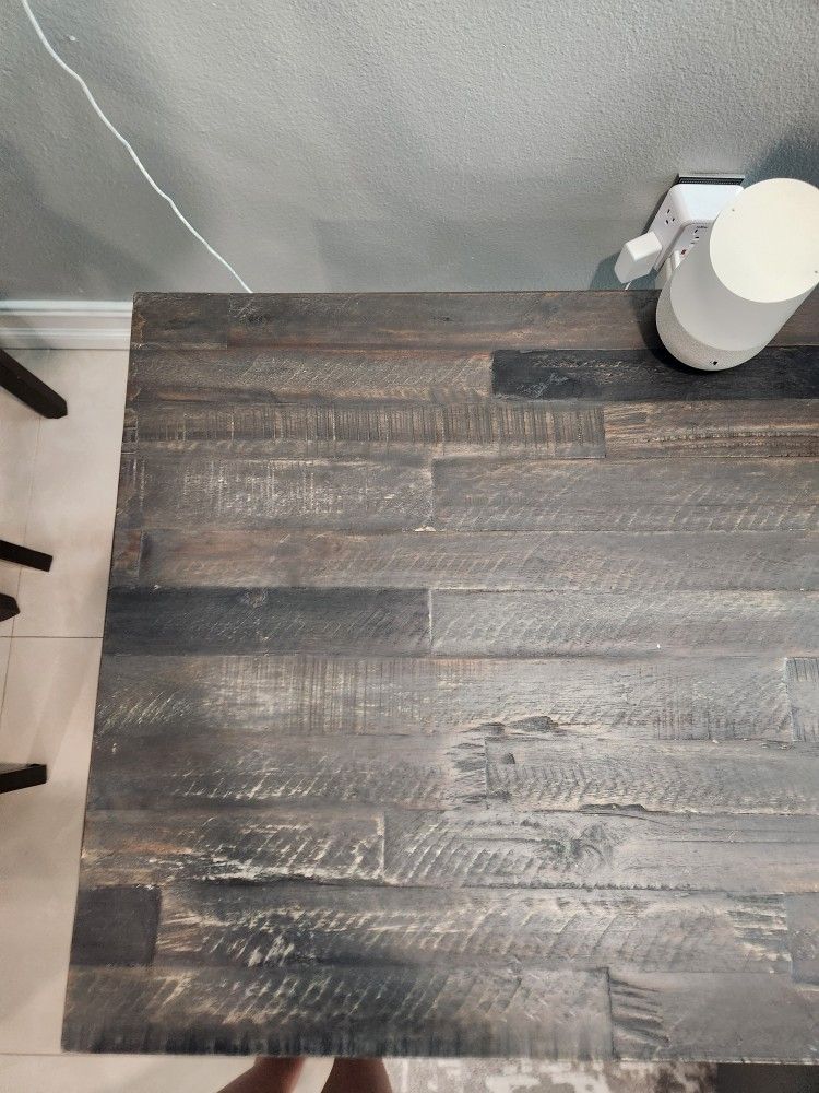 Gray Wooden Side Table