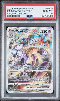 Mewtwo VSTAR PSA 10 Crown zenith