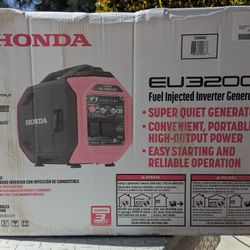 Brand New - Honda EU3200i 3,200 Watt Super Quiet Portable Gas Powered Inverter Generator w/ CO-Minder
